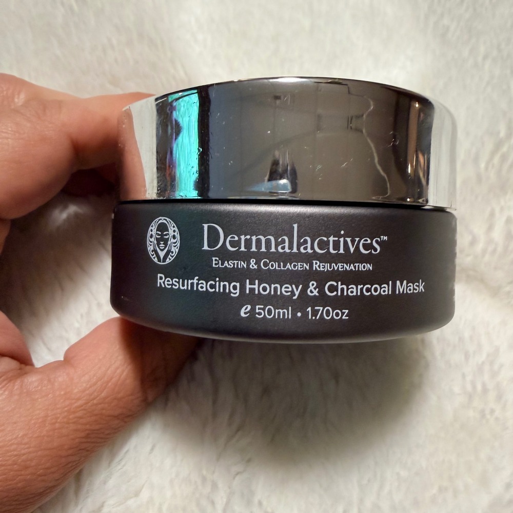 Dermalactives Resurfacing Honey & Charcoal Mask 1.70oz 50ml Elastin Collagen New